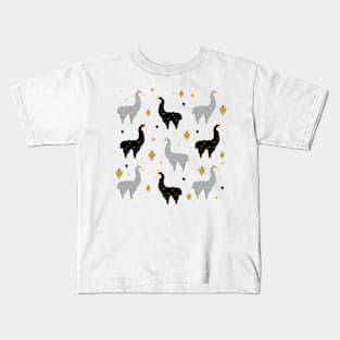 Llama Pattern Kids T-Shirt